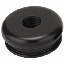 Hi-Top Upper Shift Boot Bezel 3/8"-24 Threads - Black Alum