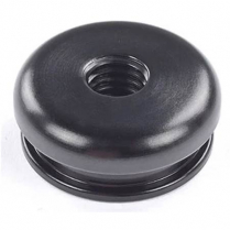 Hi-Top Upper Shift Boot Bezel 3/8"-16 Threads - Black Alum