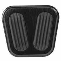1967-68 Camaro/FB E-Brake Pedal Pad - Black Alum & Rubber