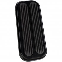 1976-06 Jeep CJ7 CJ8 Billet Throttle Pad - Black Alum/Rubber