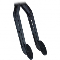 Kugel 90 Deg Oval Brake & Clutch Pedal Arms - Black & Rubber