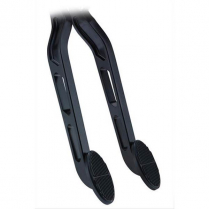 Kugel 180 Deg Oval Brake & Clutch Pedal Arms - Black/Rubber