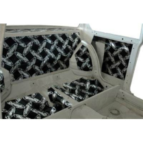 1968-76 BMW 2002 Coupe Dynamat Custom Cut Under Rear Seat Ki