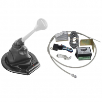 Horz Round LED 727/904/518 Shifter Boot Indicator Kit- Black