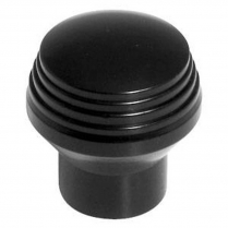 Deco Style Dash Knob with 3/16" Hole - Black