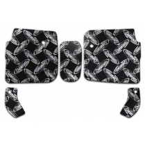 1979-93 Mustang Conv Dynamat Custom Cut Under Rear Seat Kit