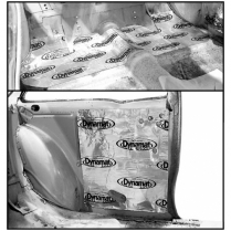 1955-57 Passenger Car Dynamat Custom Cut Under Rear Seat Kit