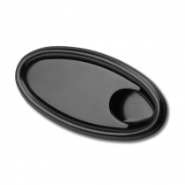 Lokar Oval Inside Door Handles - Black Aluminum