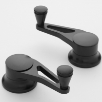 Lokar Inside Vent Cranks for Ford & GM 1949-Up - Black