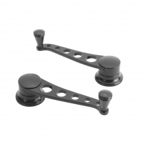 Lakester Style Window Cranks for GM Pre 1948 - Black
