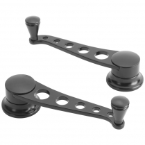 Lakester Style Window Cranks for Ford Pre 1948 - Black