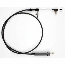 GM 200 Transmission Kickdown Cable - Black Braided SS