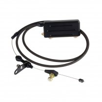 GM TH-400 Transmission Kickdown Cable - Black Braided SS