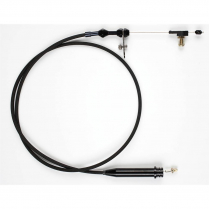 GM 4L60 Tune-Port Trans Kickdown Cable - Black Braided SS