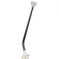 Lokar Thread On Single Bend Shifter Stick - 23" Black