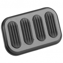 Brake Pedal Pad Std Size 3" x 2" - Black & Rubber