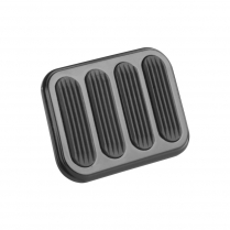 Brake Pedal Pad XL Size 3.75" x 2.75" - Black & Rubber