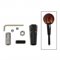 Shifter Knob Adapter Kit for 3/8-24 Thread - Black