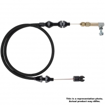 Hi-Tech 36" GM LS1/Ram Jet Throttle Cable - Black Braided SS