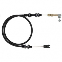 48" Universal Throttle Cable Kit - All Black SS