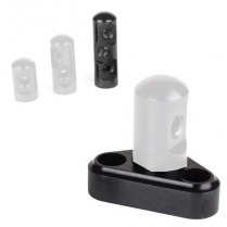 Tuned Port Injection Bracket with Triple Stud - Black Alum