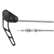 Trunk Release Cable Kit with Black Handle - Black SS Cable